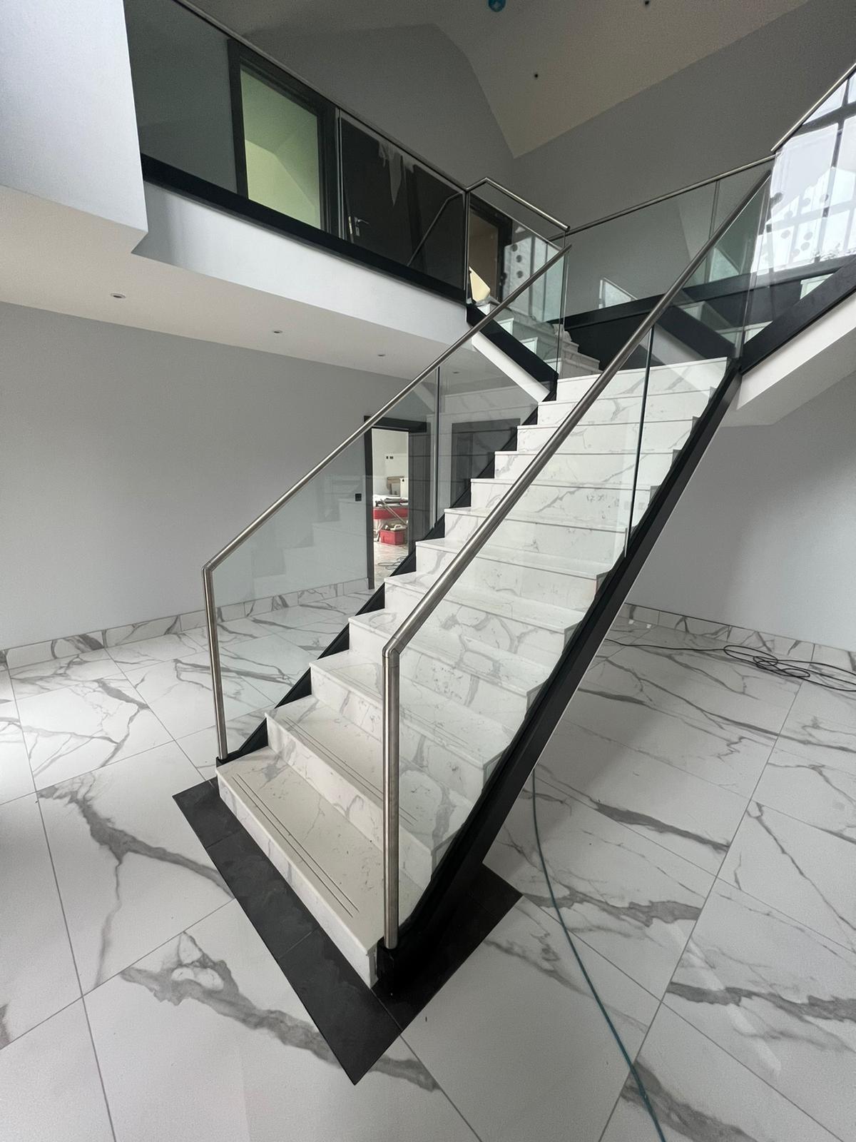 Glass Balustrade Stairs Essex